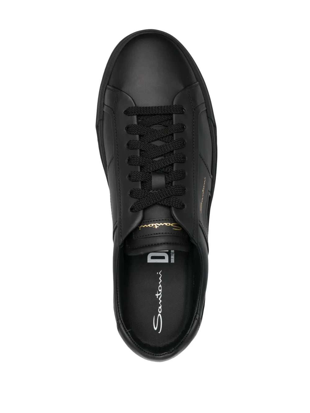 Santoni Leather Low-Top Sneakers