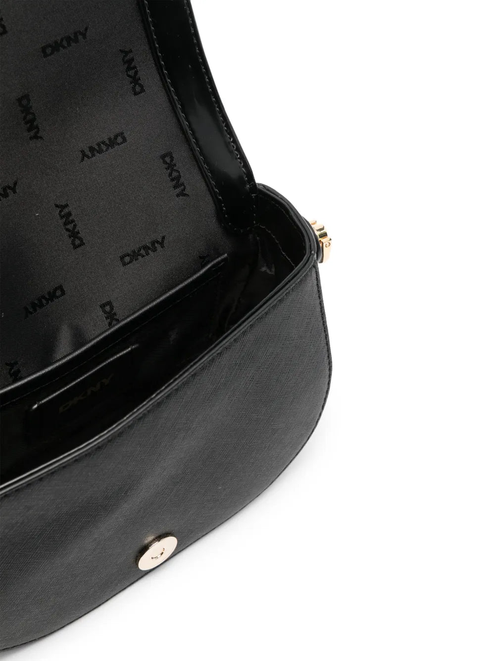 DKNYlogo-lettering tote bag