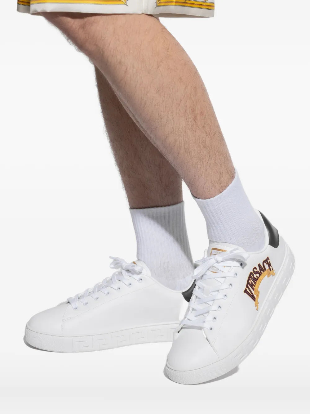 Versace Logo-Embroidered Sneakers