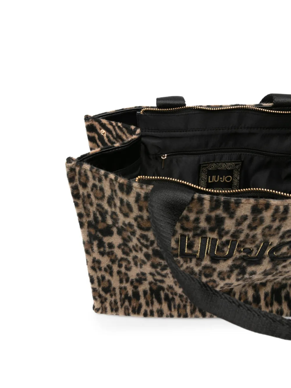 LIU JOleopard-print tote bag