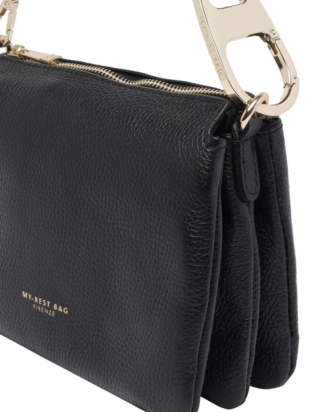 MY BEST BAGlogo-stamp leather tote bag