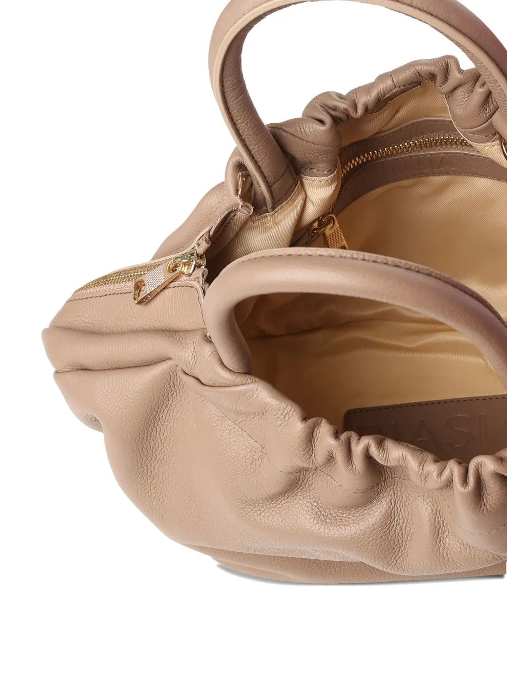 BIASIAgathered leather tote bag