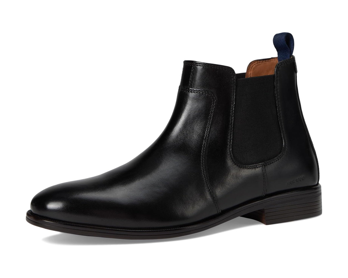 Men's Johnston & Murphy Reeve Chelsea Boots Black Full Grain