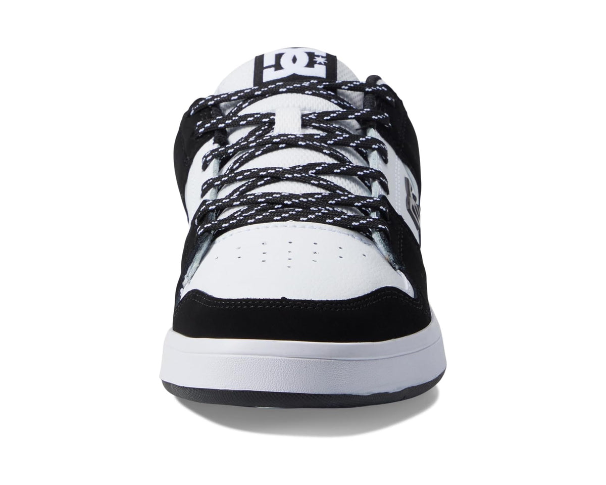 Men's DC Cure Casual Low Top Skate Shoes Sneakers White/Black/Carbon