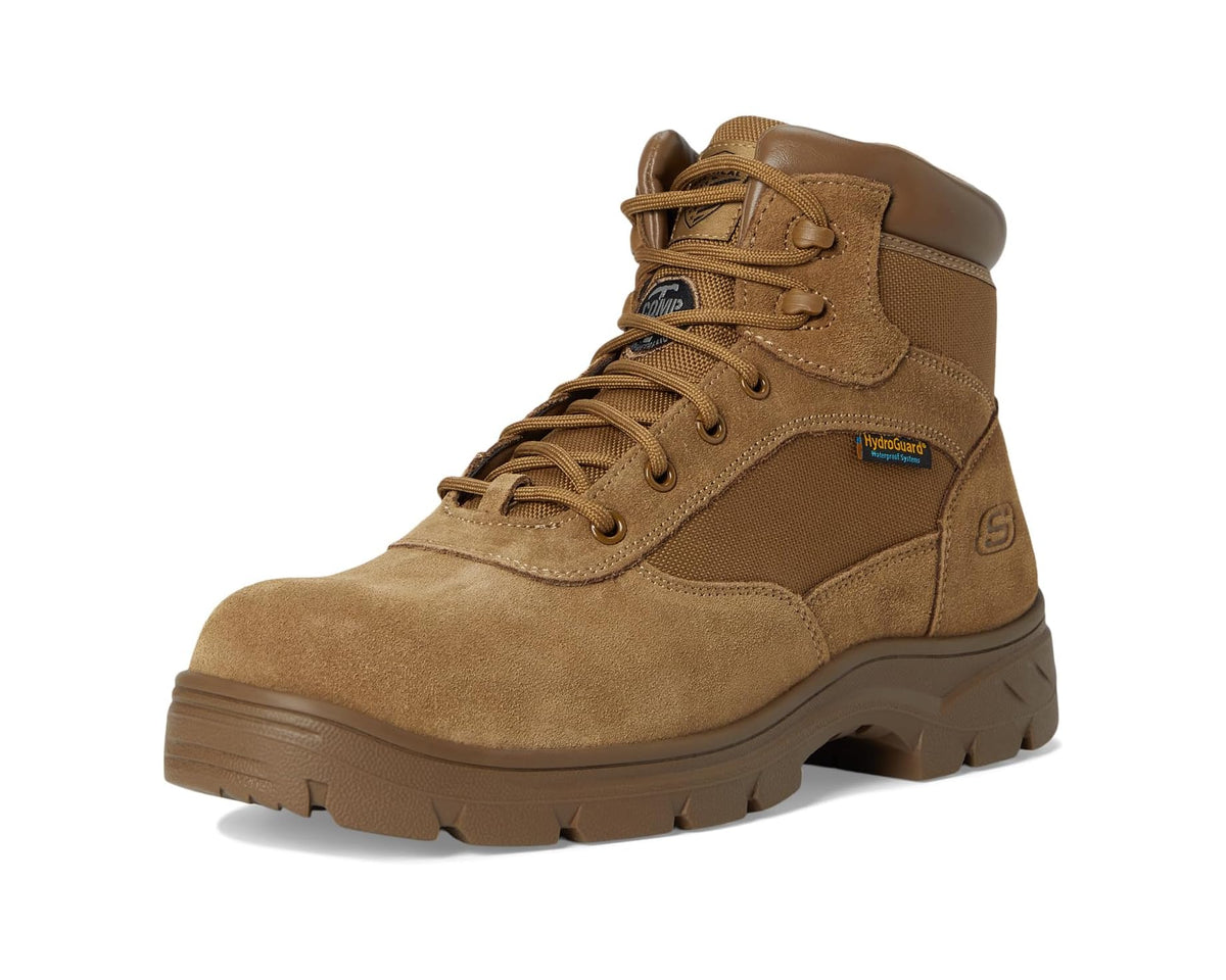 Men's SKECHERS Work Wascana - Baylan Comp Toe Boots Coyote