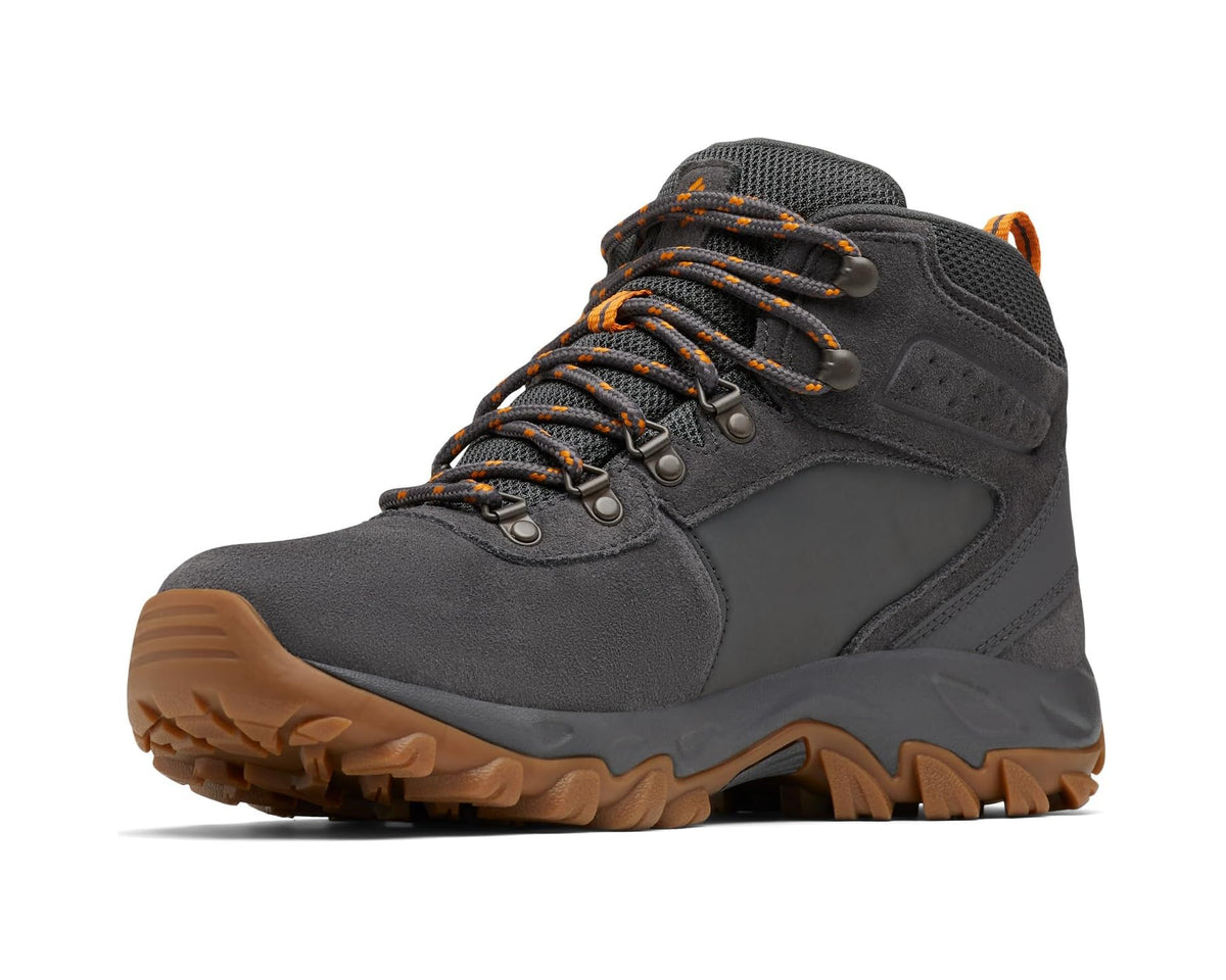 Men's Columbia Newton Ridge Plus II Suede Waterproof Dark Grey/Gold Amber