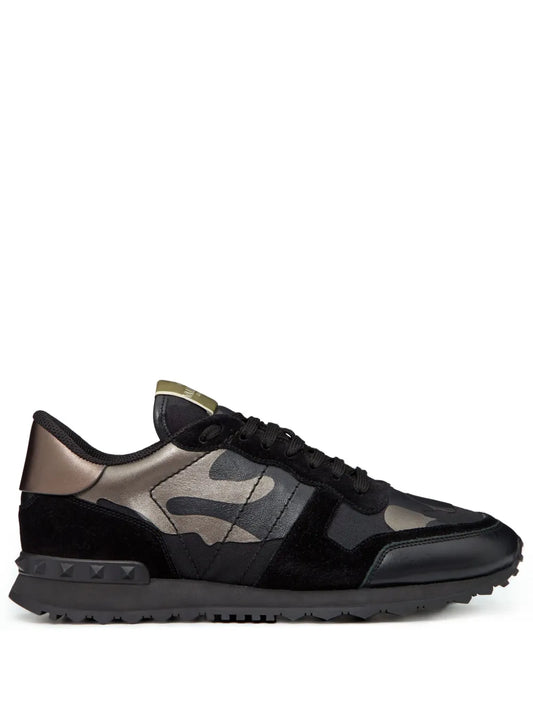 Valentino Garavani Rockrunner Camouflage-Print Sneakers