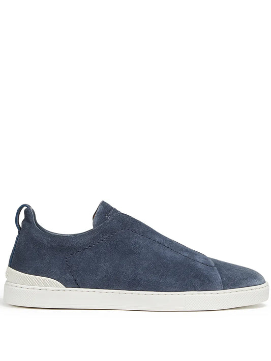 Zegna Triple Stitch Slip-On Sneakers
