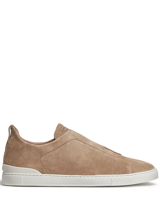 Zegna Triple Stitch Slip-On Sneakers