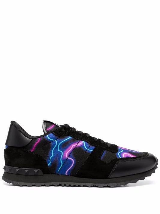Valentino Garavani Camouflage Rockrunner Low-Top Sneakers