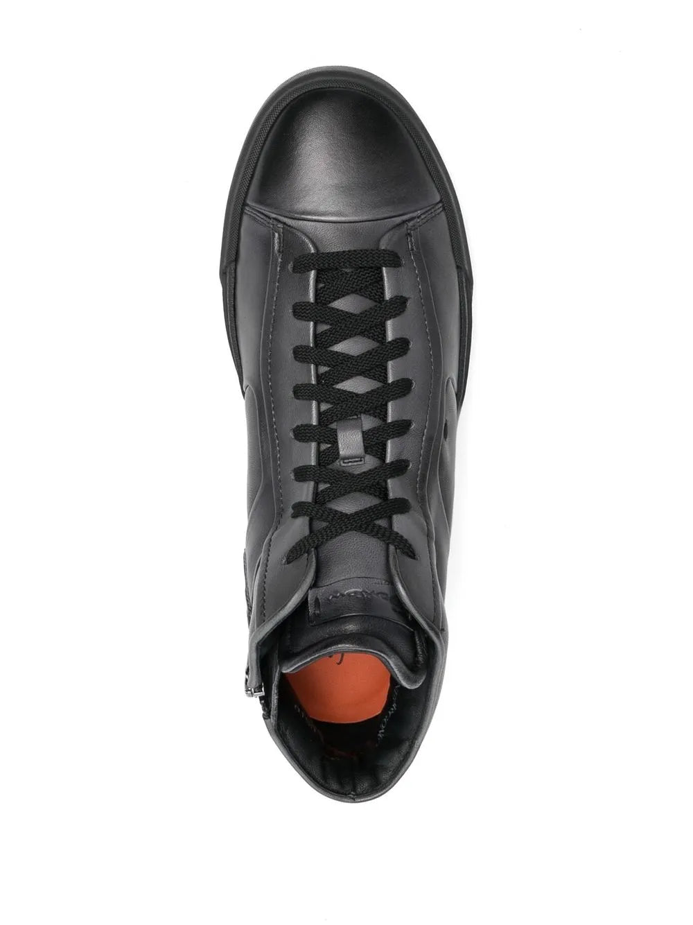 Santoni High-Top Lace-Up Sneakers