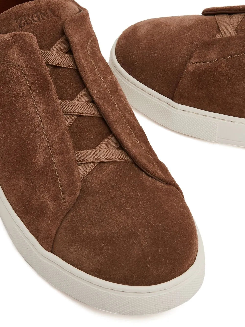 Zegna Suede Low-Top Sneakers