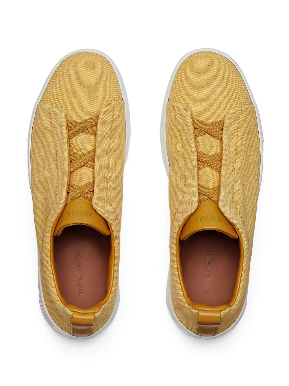 Zegna Triple Stitch Canvas Sneakers