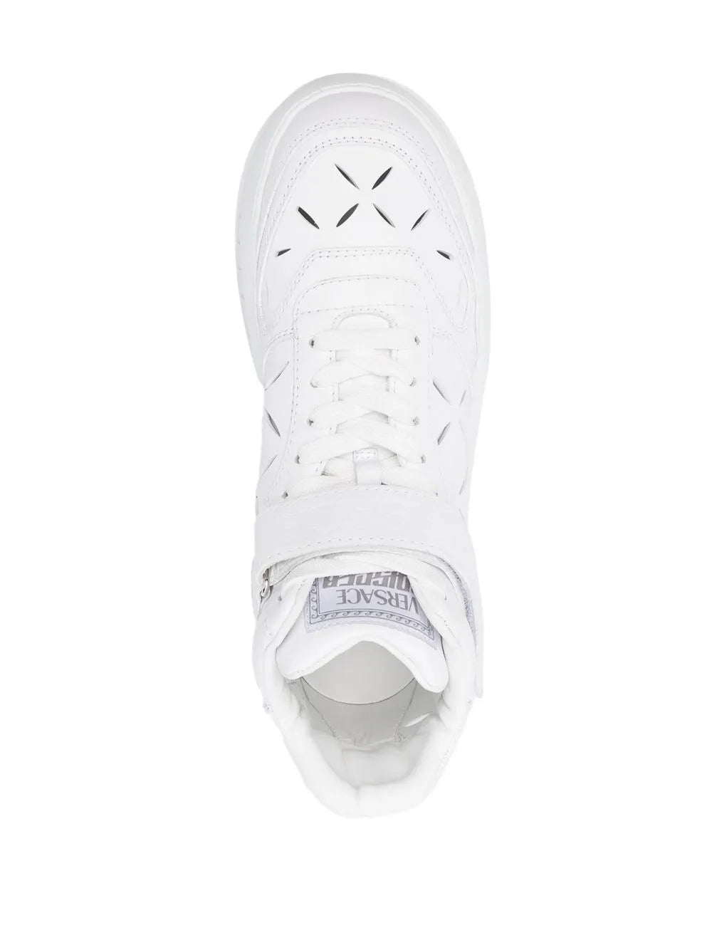 Versace High-Top Leather Sneakers