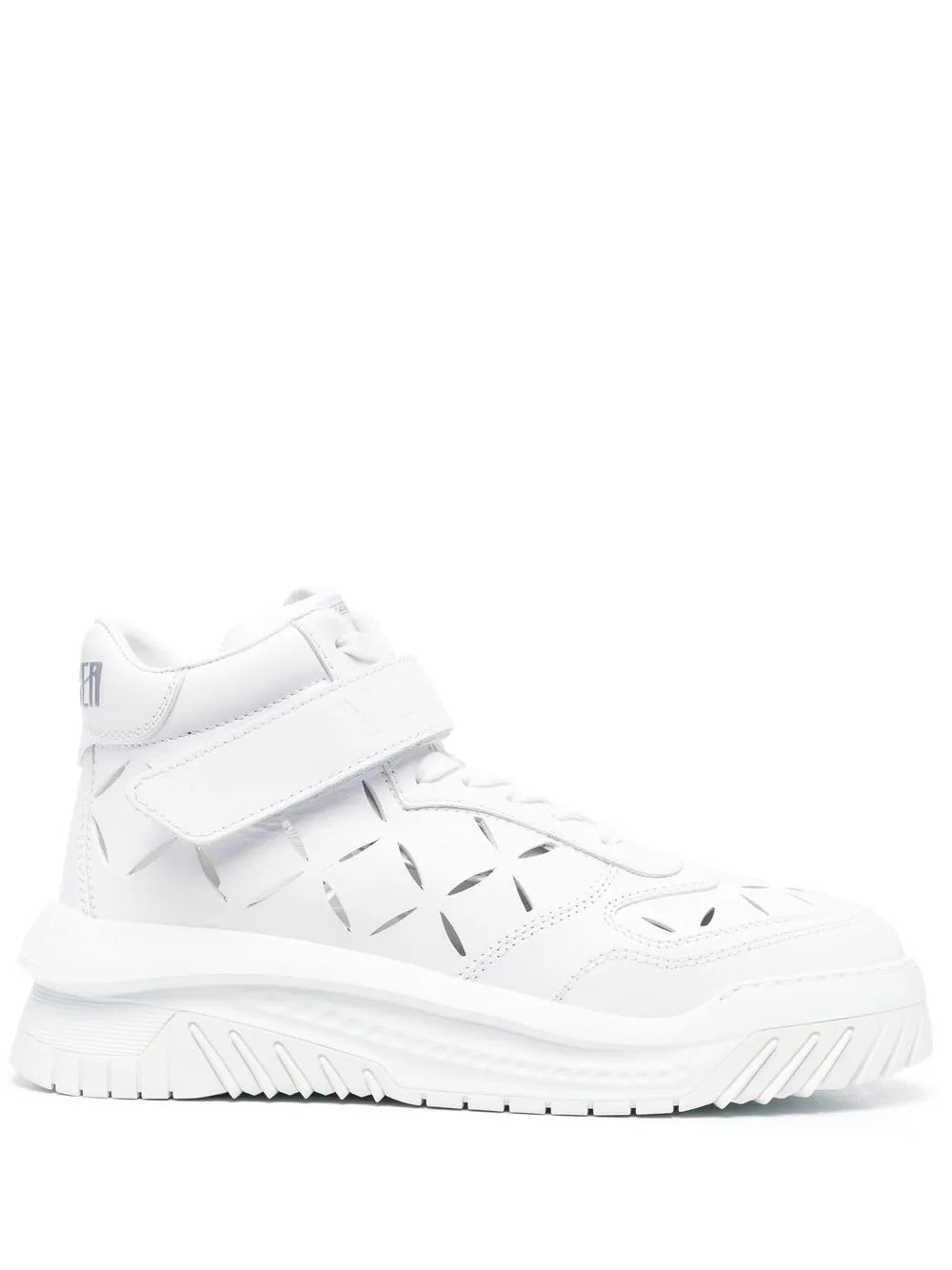 Versace High-Top Leather Sneakers