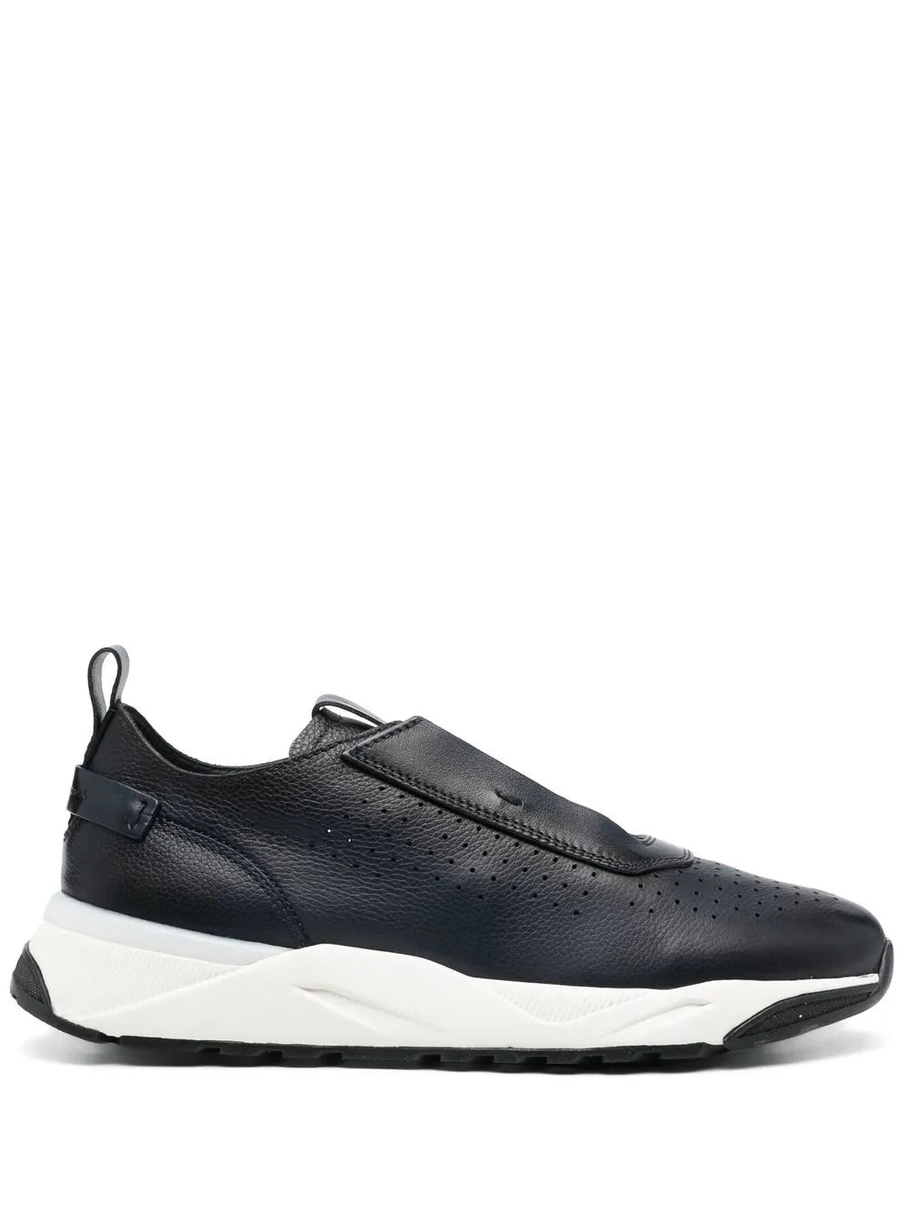 Santoni Low-Top Leather Sneakers