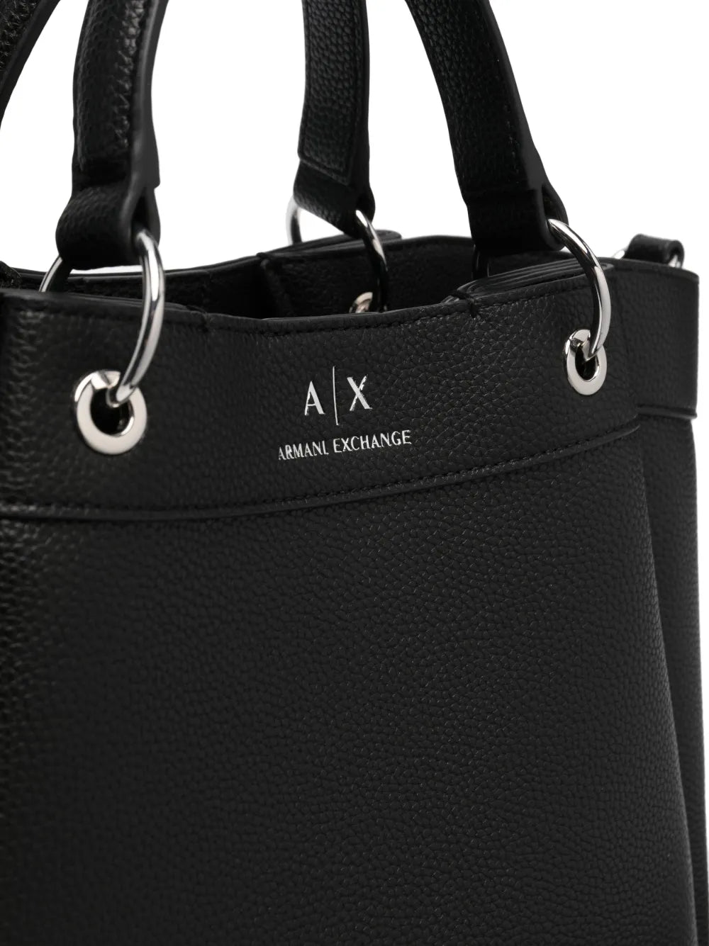 Armani Exchangelogo-print leather tote