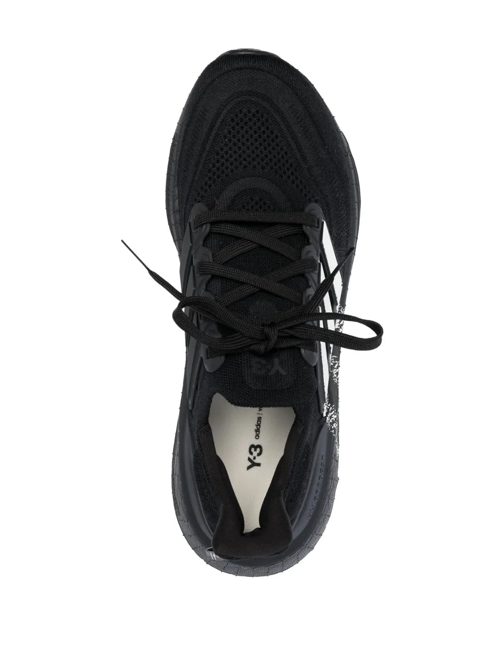 Y-3 Striped Lace-Up Sneakers