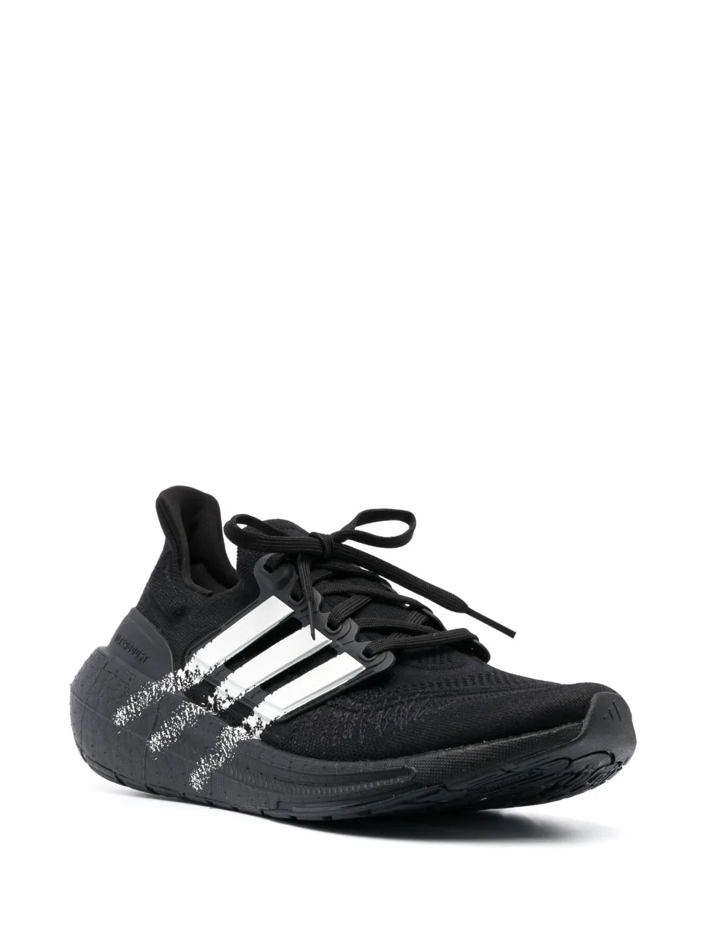 Y-3 Striped Lace-Up Sneakers