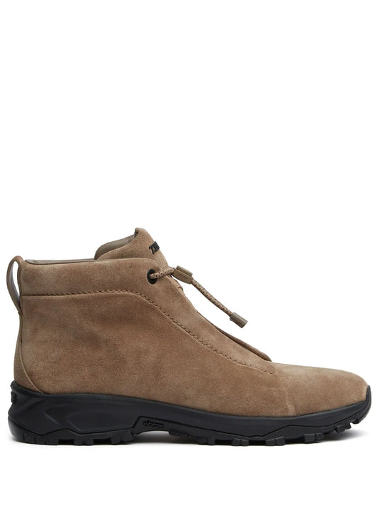 Zegna Triple Stitch Vetta Suede Sneakers