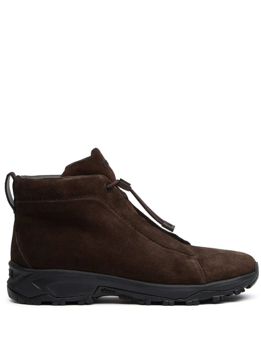 Zegna Triple Stitch Vetta Suede Sneakers