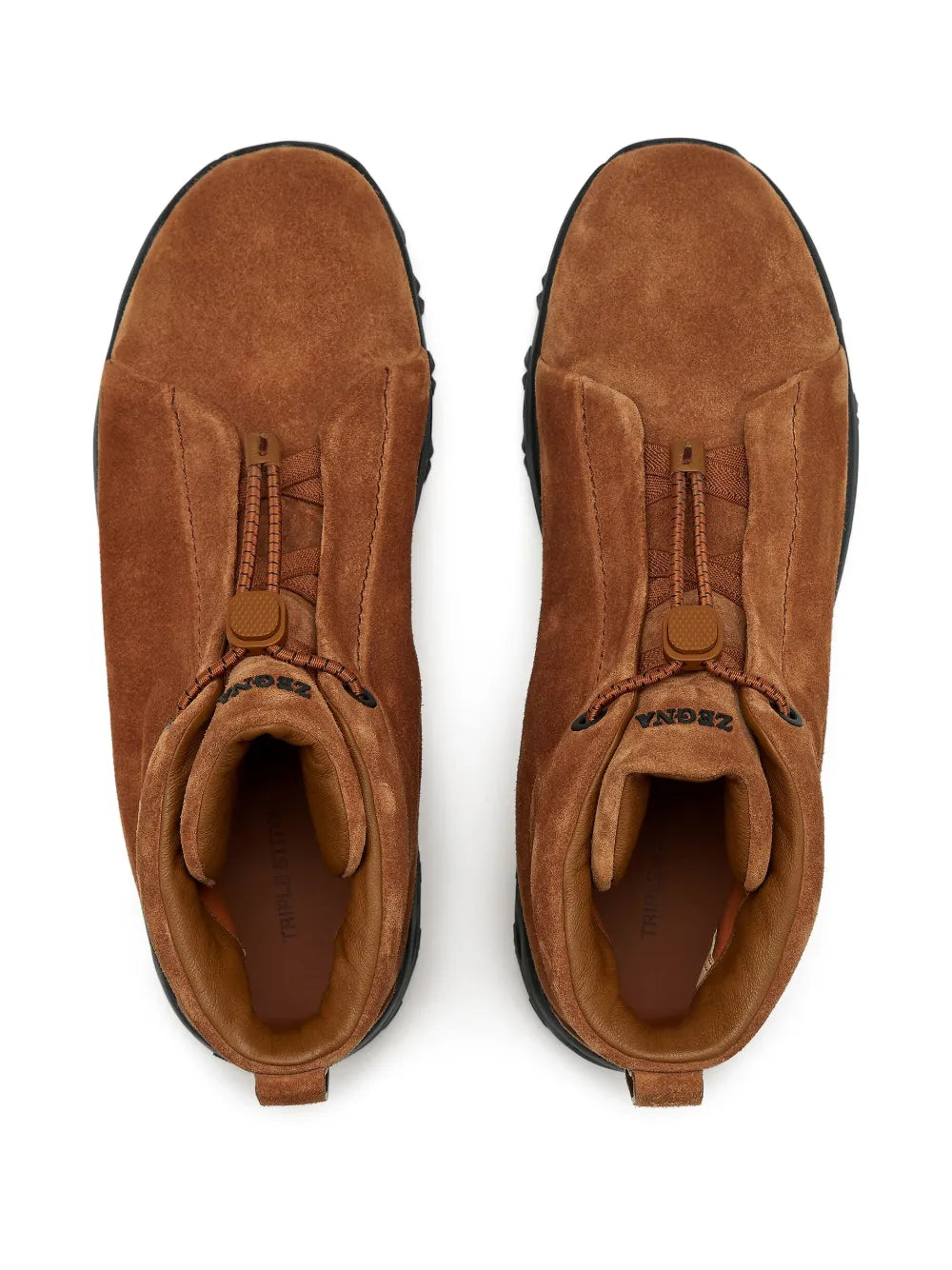 Zegna Triple Stitch Vetta Suede Sneakers