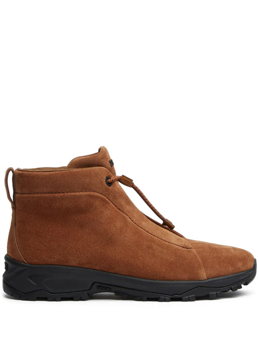 Zegna Triple Stitch Vetta Suede Sneakers