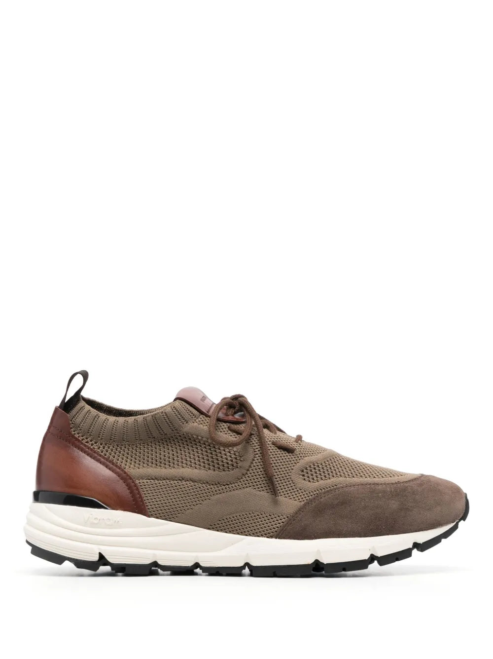 Scarosso Knitted-Upper Leather Sneakers
