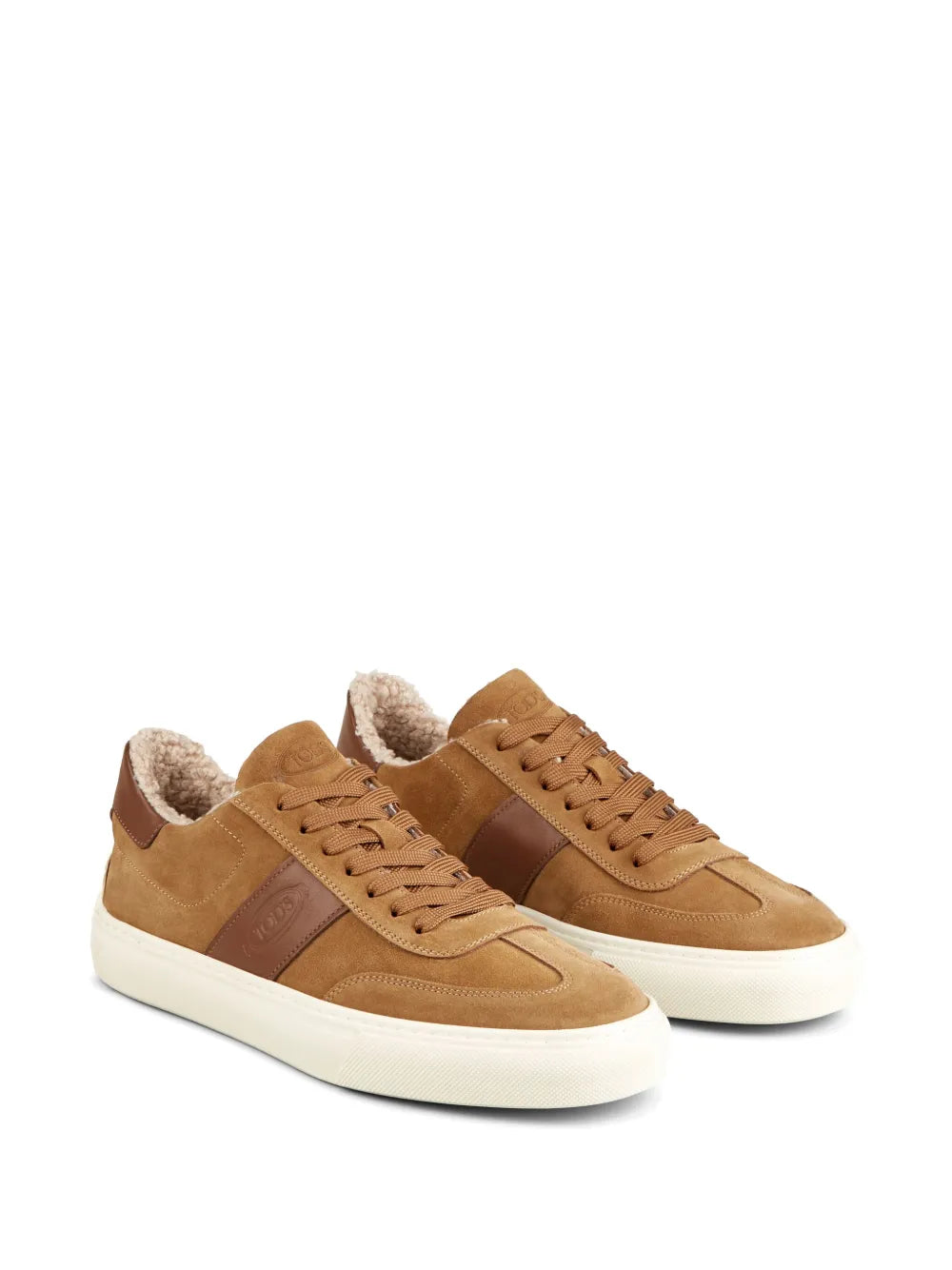 Tod'S Suede Shearling-Lined Sneakers