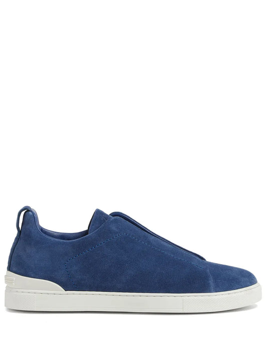 Zegna Triple Stitch?Suede Sneakers