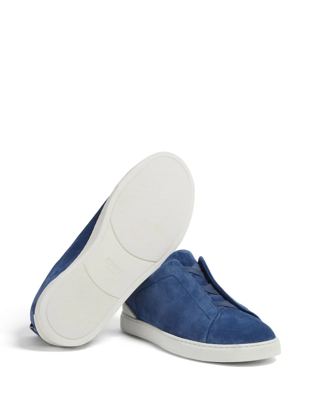Zegna Triple Stitch?Suede Sneakers