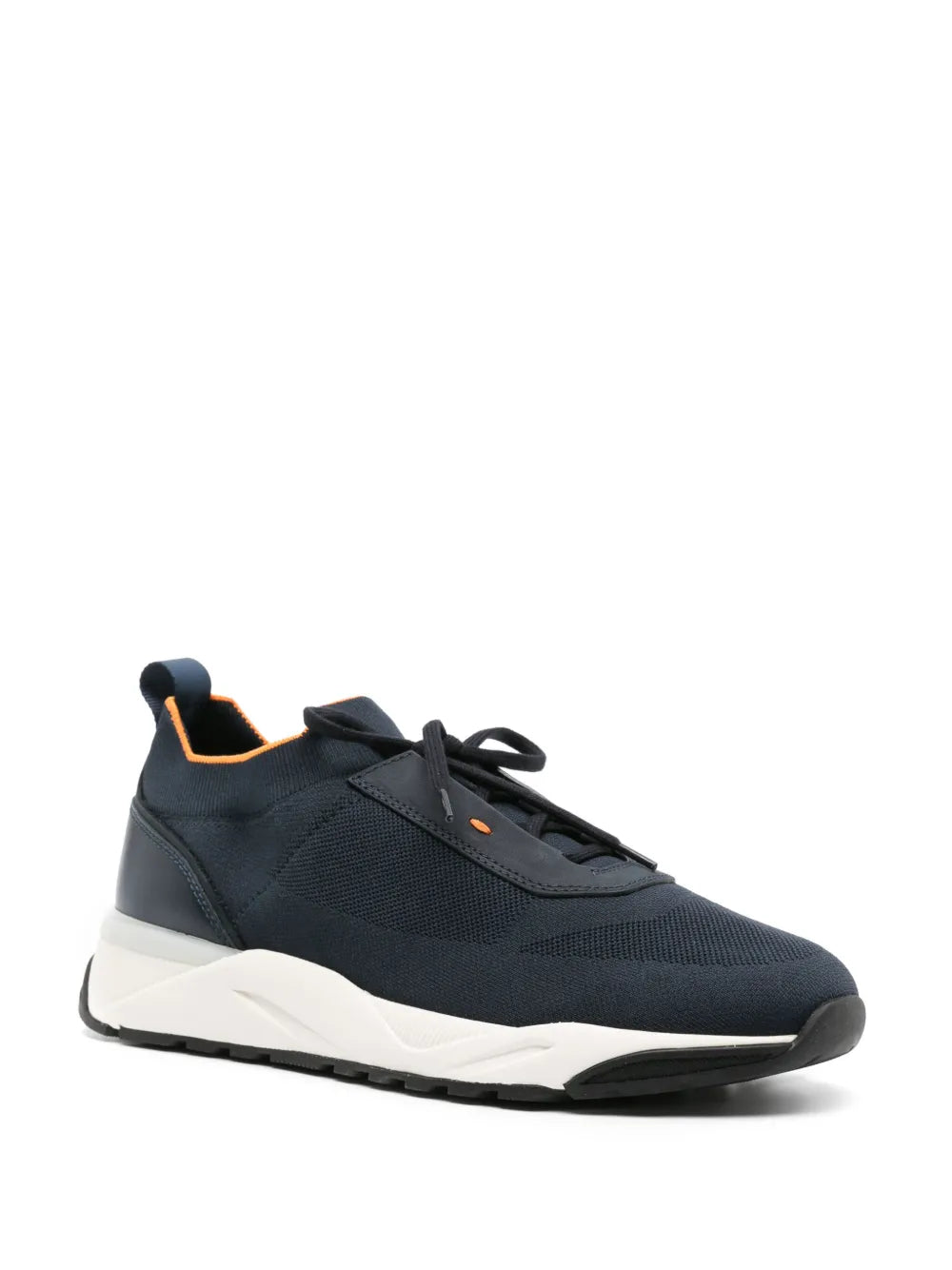 Santoni Knitted-Upper Sneakers