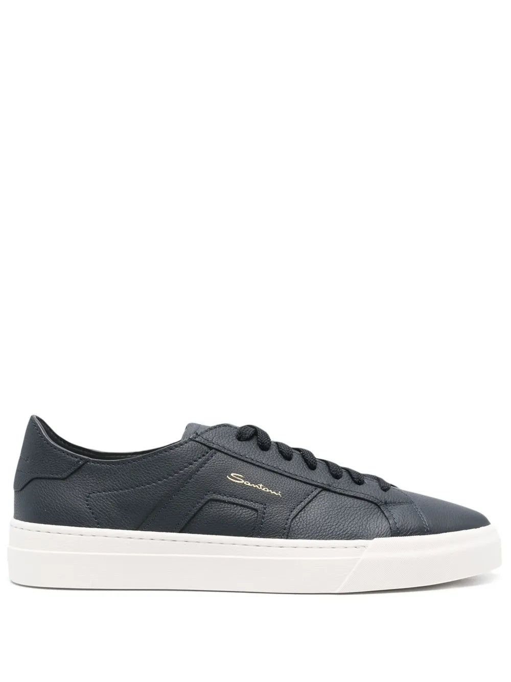 Santoni Grained Leather Sneakers