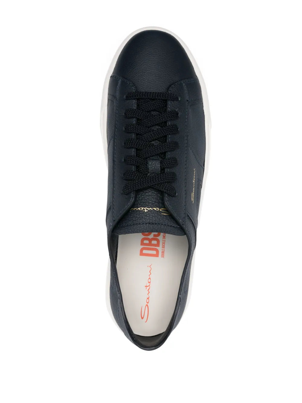 Santoni Grained Leather Sneakers
