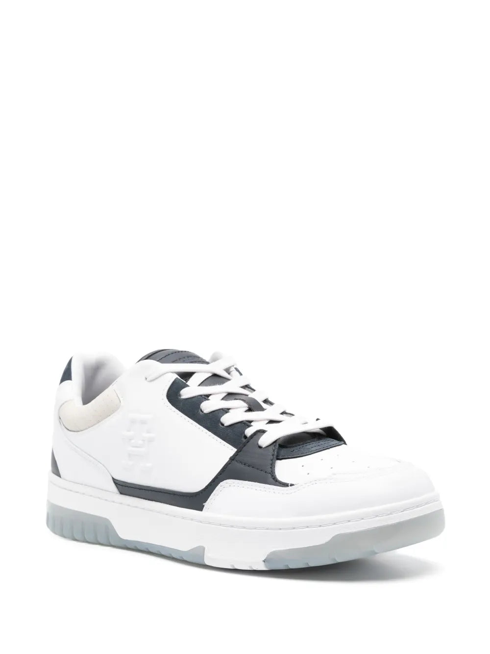 Tommy Hilfiger Th-Embossed Leather Sneakers