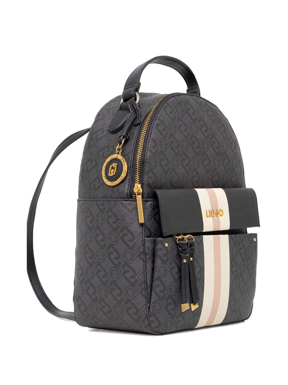 LIU JOmonogram-print backpack
