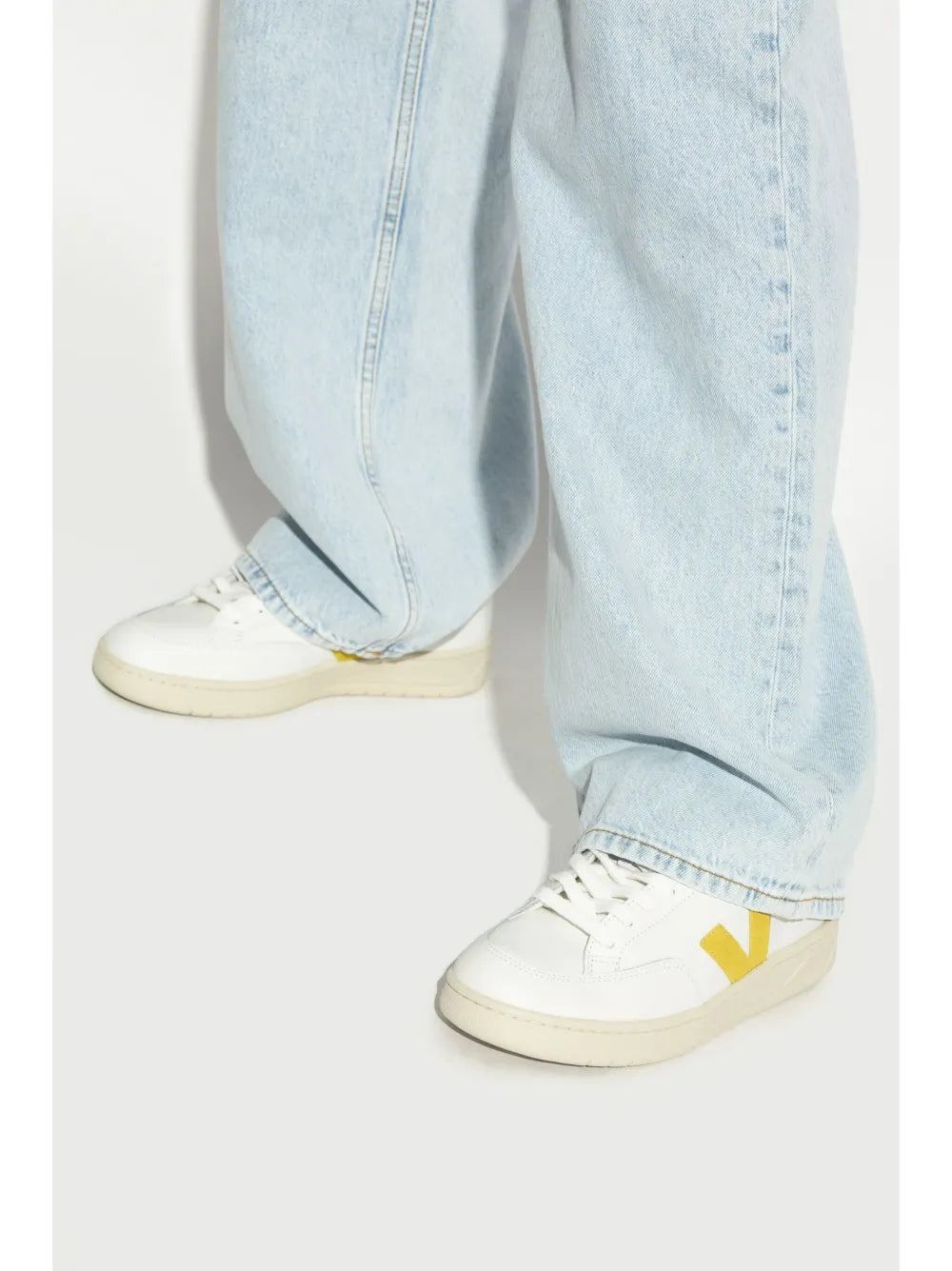 Veja V12 Chromefree Leather Sneakers