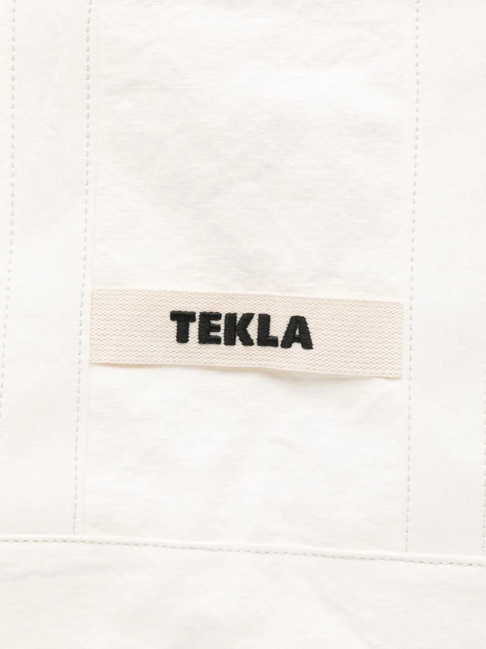 TEKLAlogo-embroidered beach bag