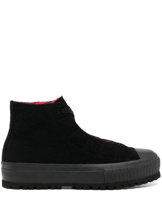 Yohji Yamamoto Lace-Up High-Top Sneakers