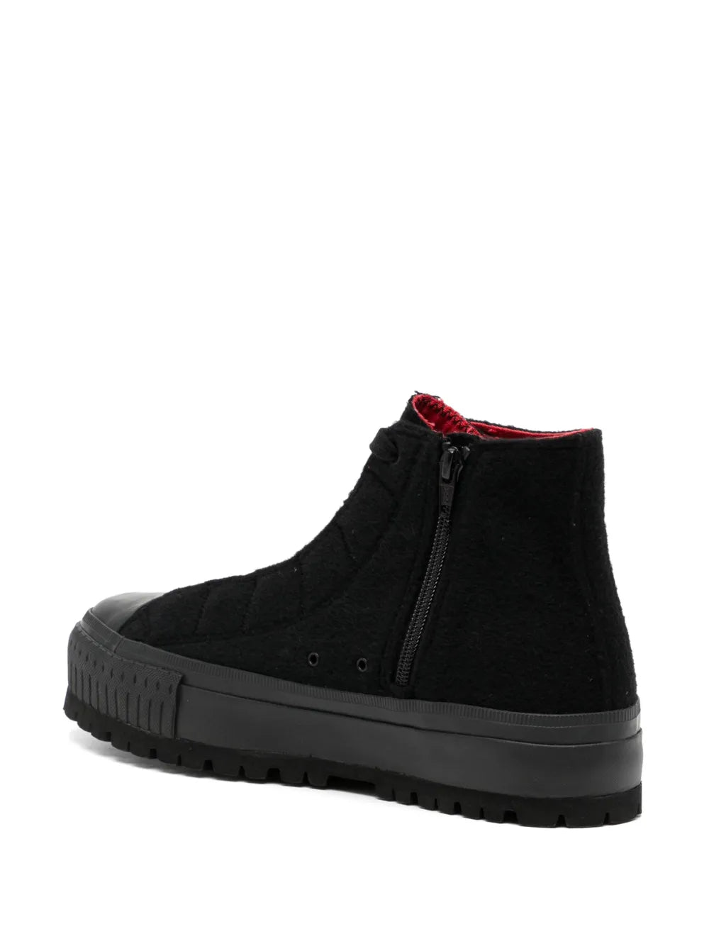 Yohji Yamamoto Lace-Up High-Top Sneakers