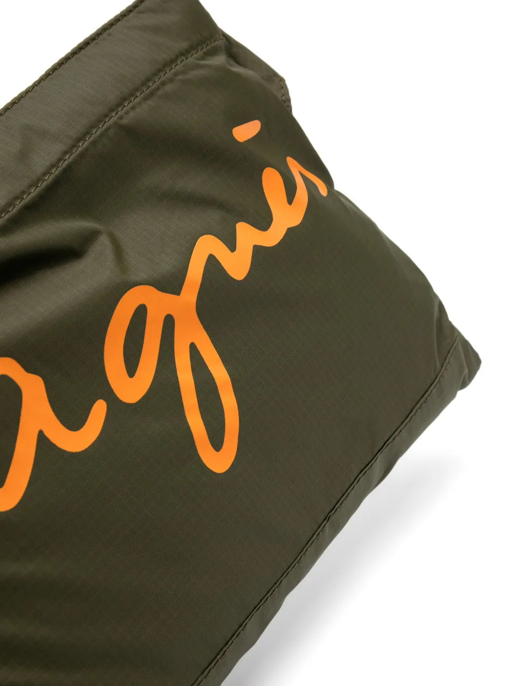 agn b. logo print shoulder bag