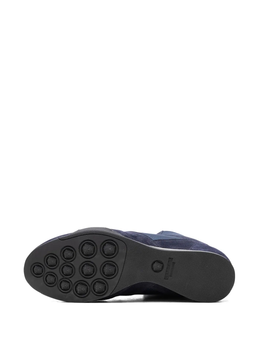 Versace High Top Greek Key Navy Sneakers
