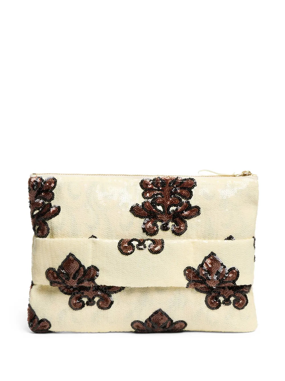 La DoubleJRuffle clutch bag