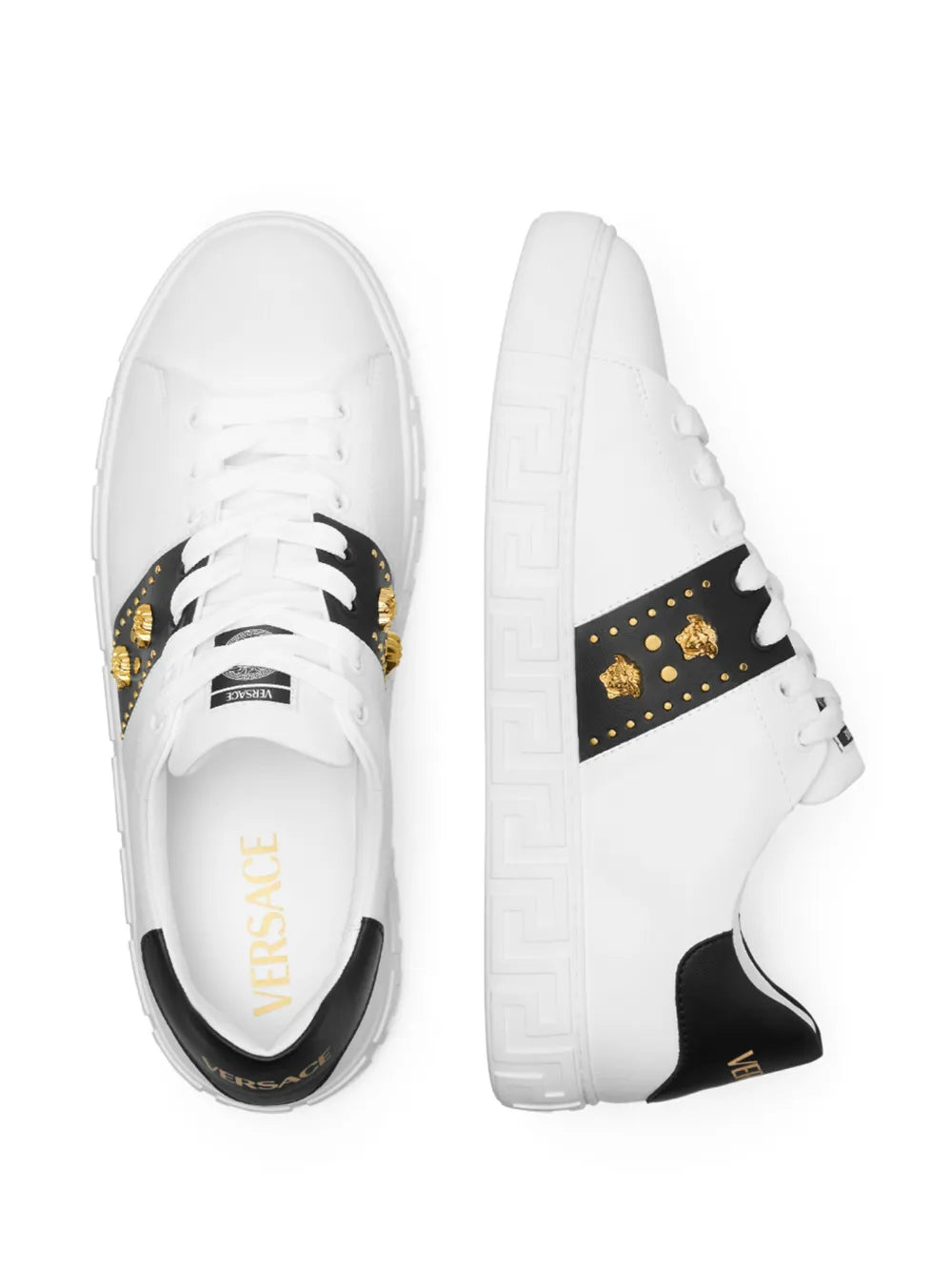 Versace Greca Studded Sneakers