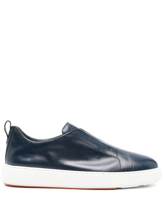 Santoni Leather Sneakers