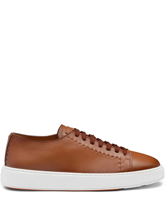 Santoni Leather Sneakers