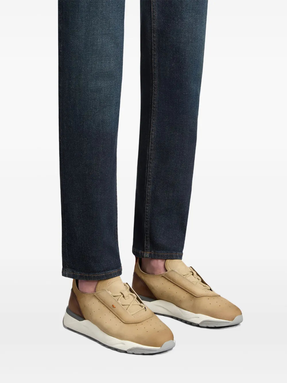 Santoni Leather Sneakers