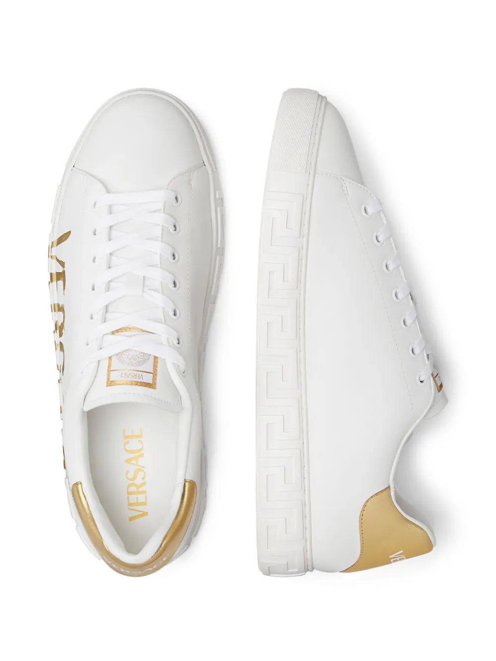 Versace Greca Logo-Print Sneakers