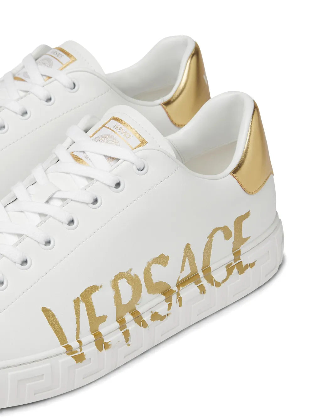 Versace Greca Logo-Print Sneakers