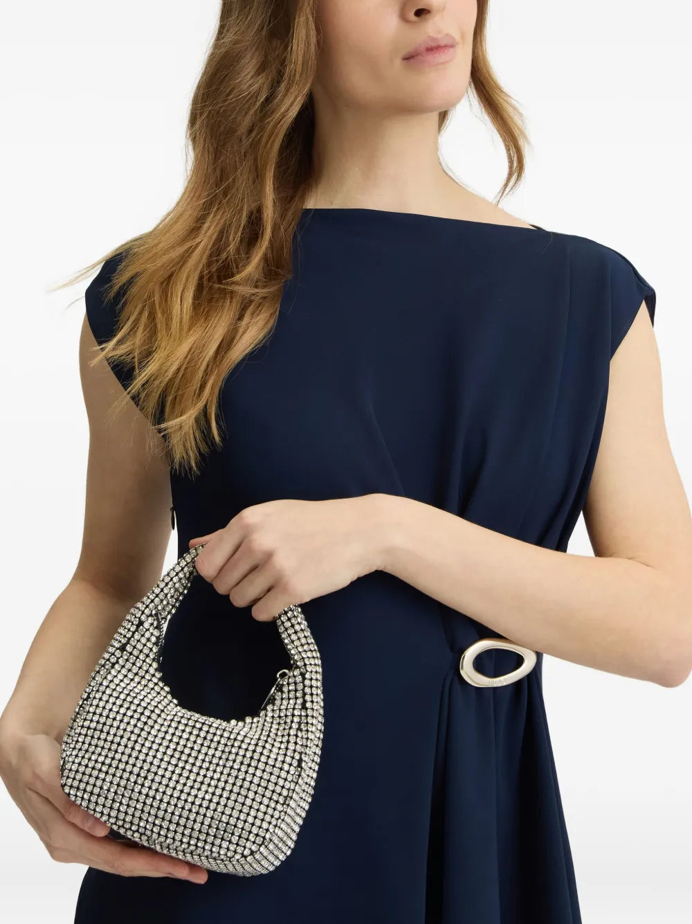 LIU JOcrystal-embellished tote bag